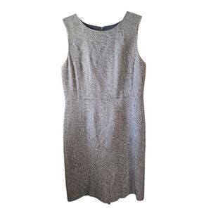 Pendleton Blue tweed silk blend sheath dress sz 10